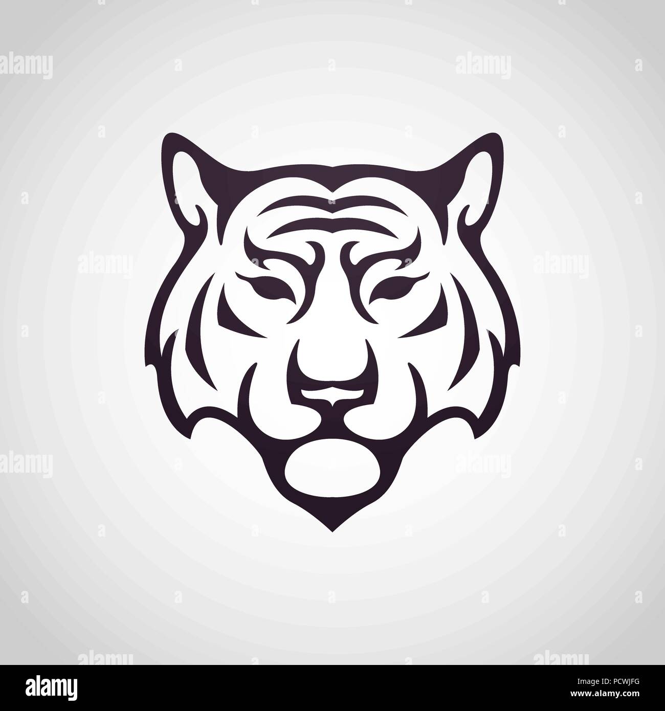Tiger vector logo icon illustration Stock Vector