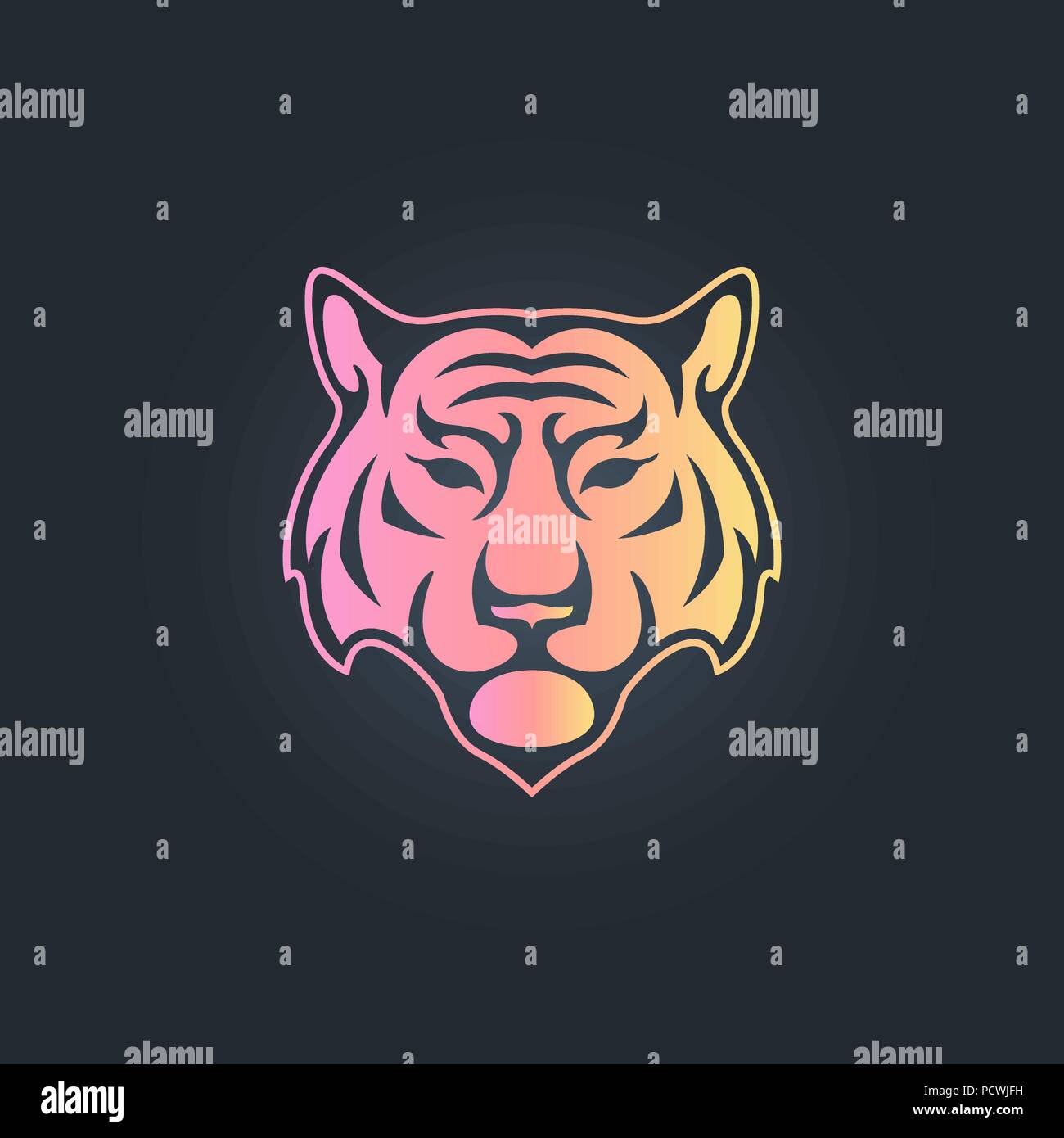 Tiger vector logo icon illustration Stock Vector Image & Art - Alamy