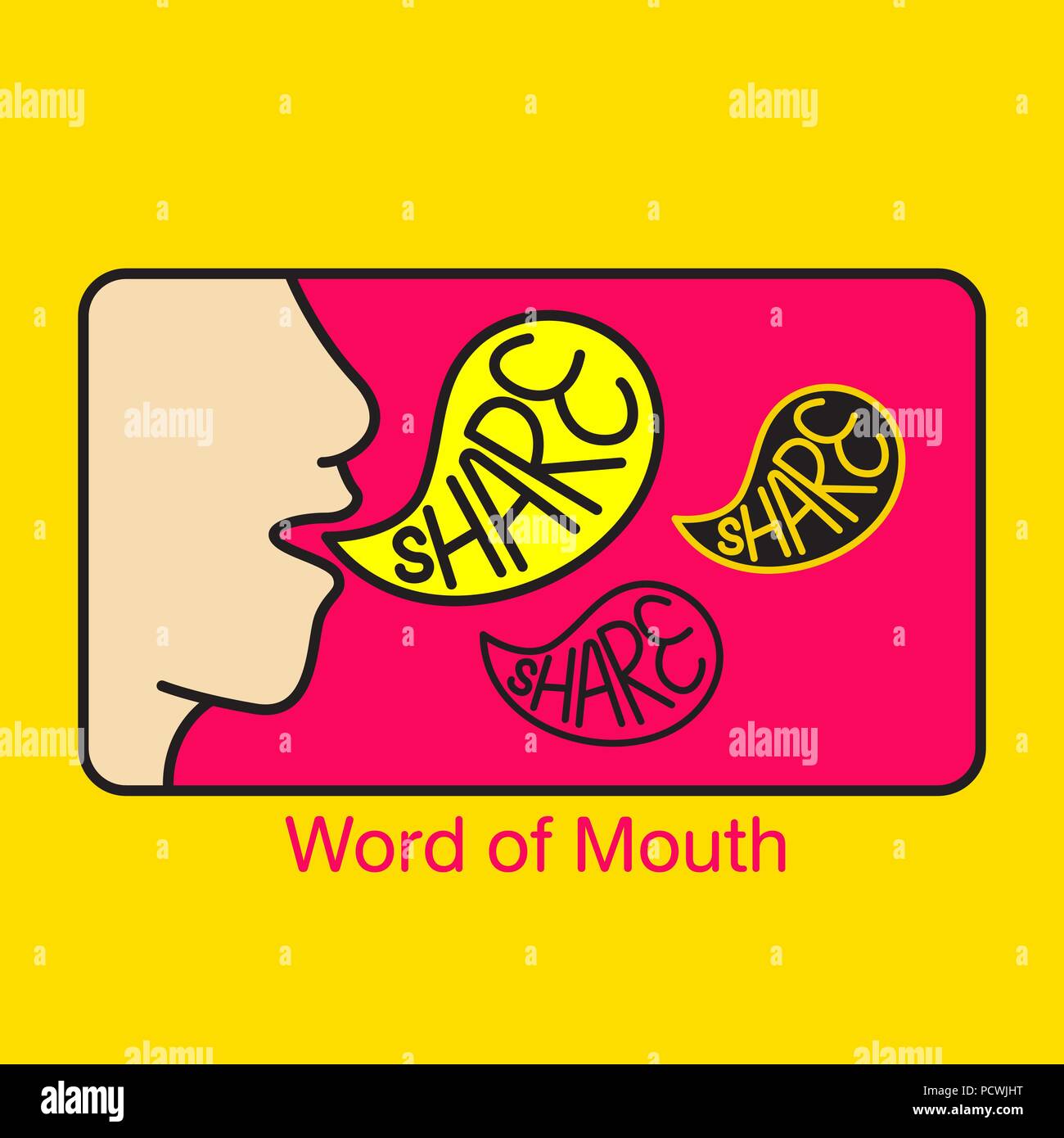 word of mouth vector logo illustration Stock Vector Image & Art Alamy