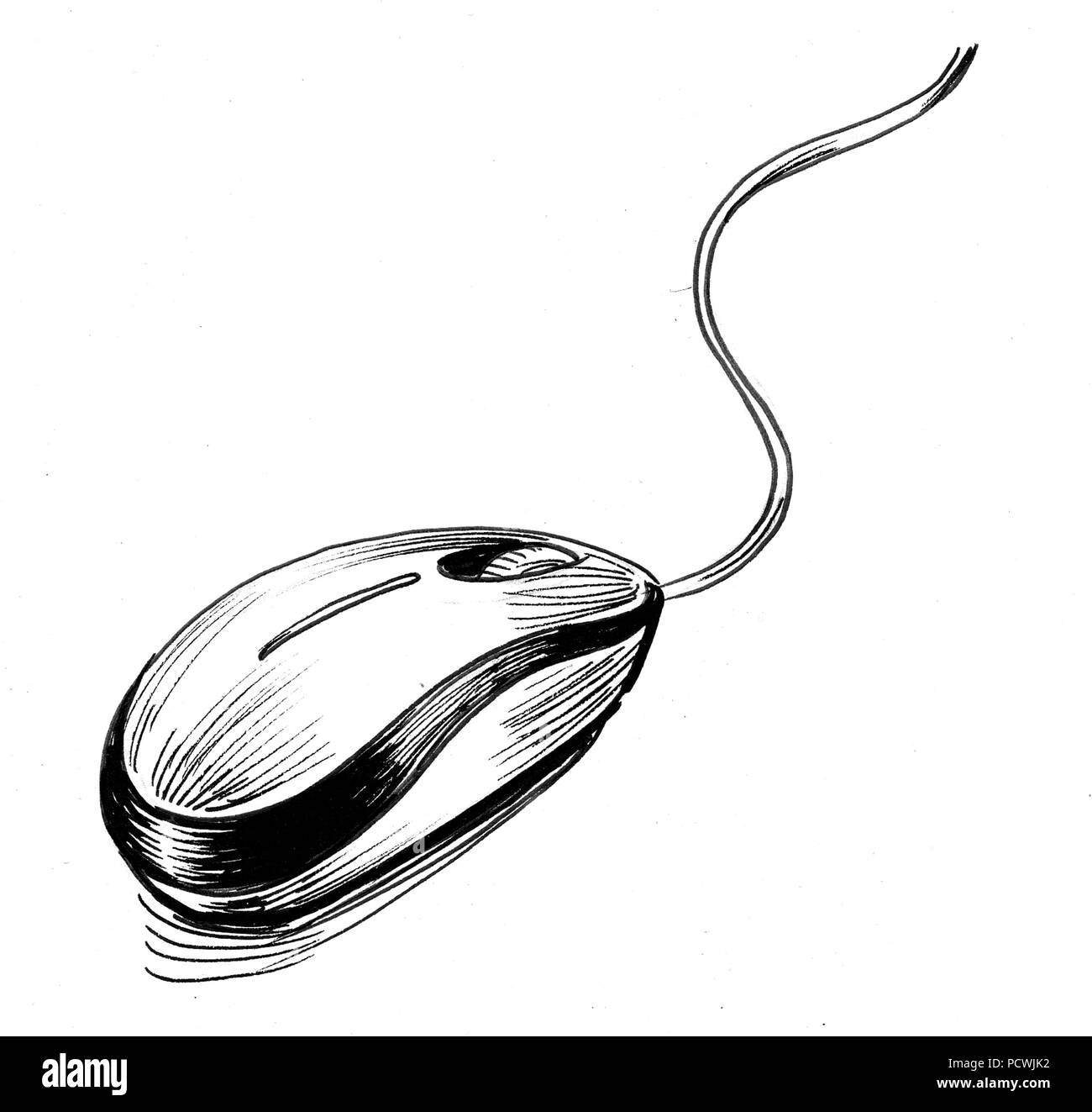 Computer mouse Black and White Stock Photos & Images - Alamy