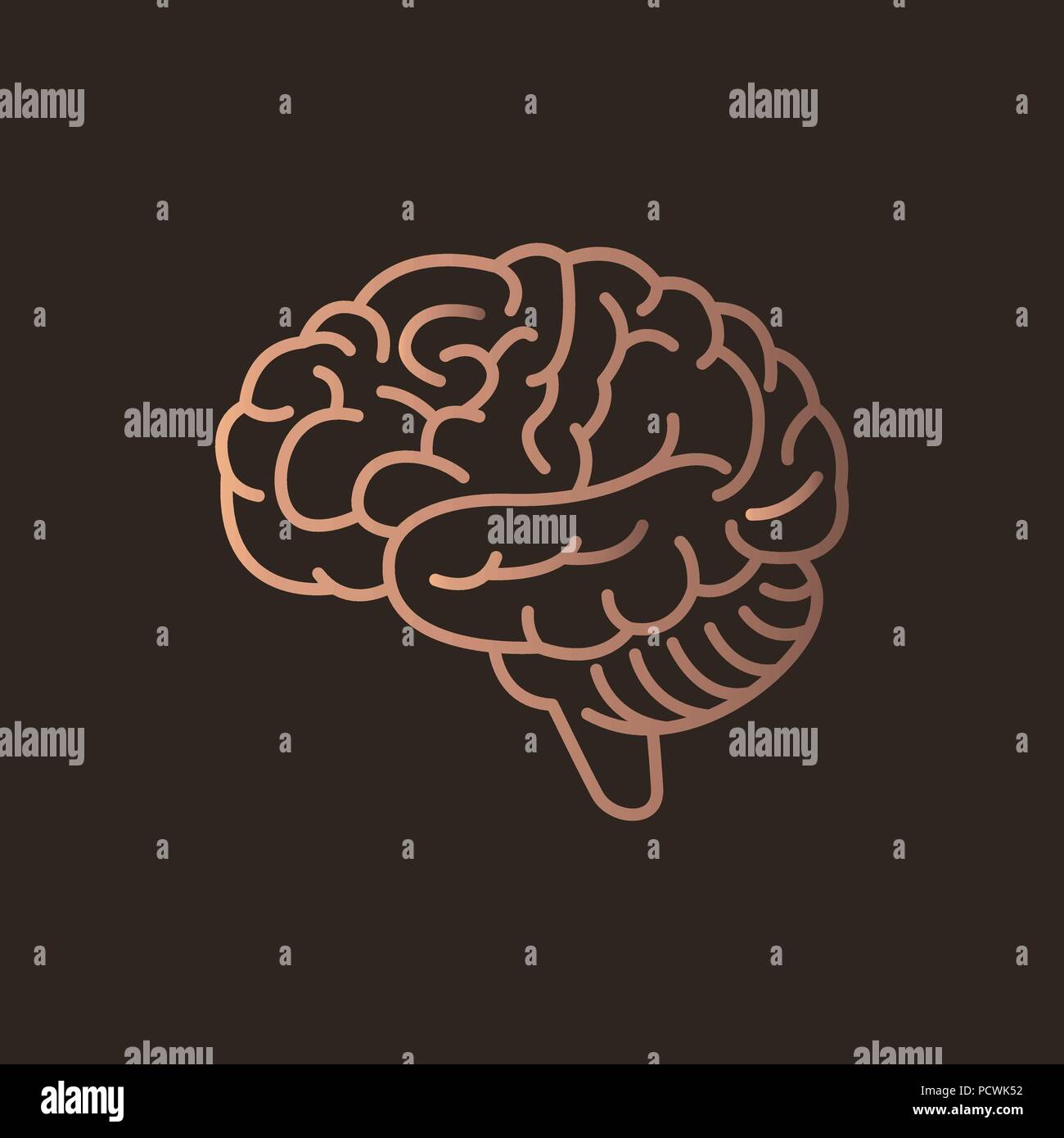 Brain logo icon design. Vector illustration Stock Vector Image & Art ...