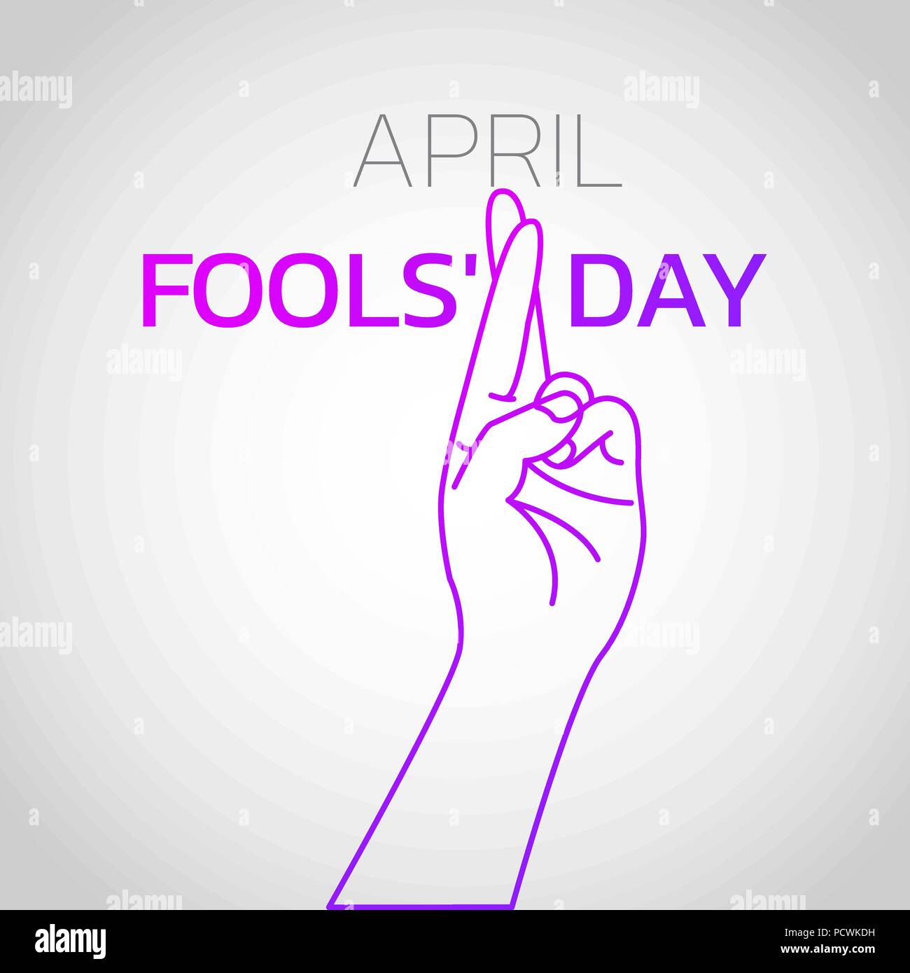 April Fools' Day logo icon design, vector illustration Stock Vector
