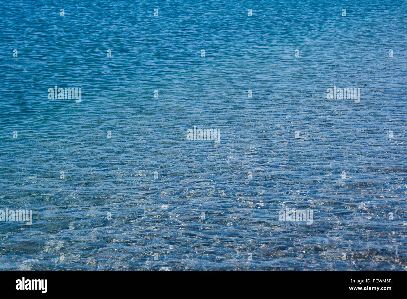Stone and sea blue water. Nature pattern background Stock Photo