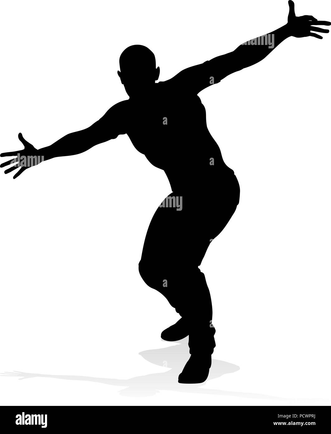 Street Dance Dancer Silhouette Stock Vector Image & Art Alamy