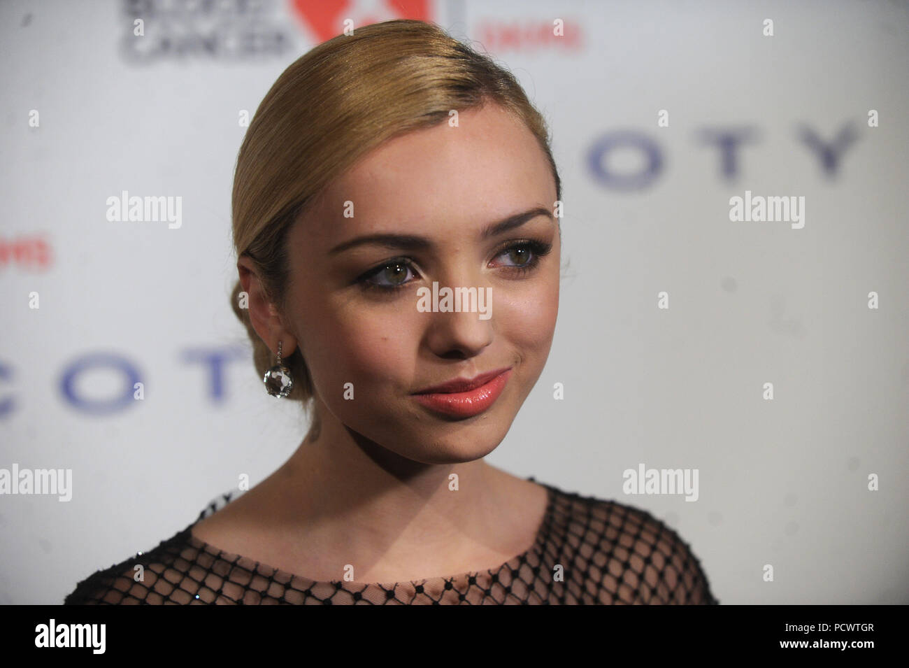 NEW YORK, NY - APRIL 16:  Peyton List attends the 9th Annual Delete Blood Cancer Gala on April 16, 2015 in New York City.    People:  Peyton List Stock Photo