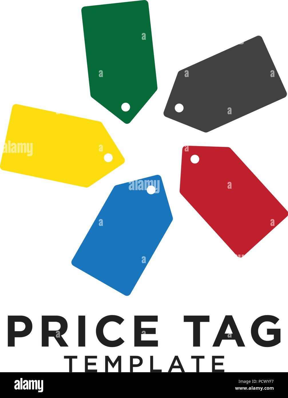 Illustration of price tag logo template vector Stock Vector Image & Art