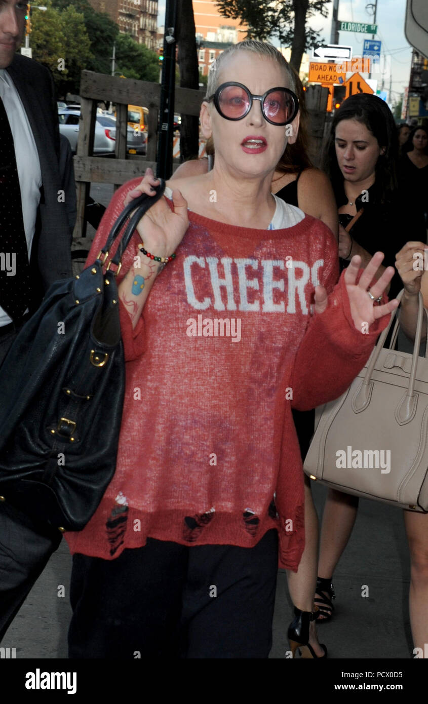 NEW YORK, NY - AUGUST 12: Lori Petty attends the 'Mistress America' New York premiere at Landmark Sunshine Cinema on August 12, 2015 in New York City  People:  Lori Petty Stock Photo