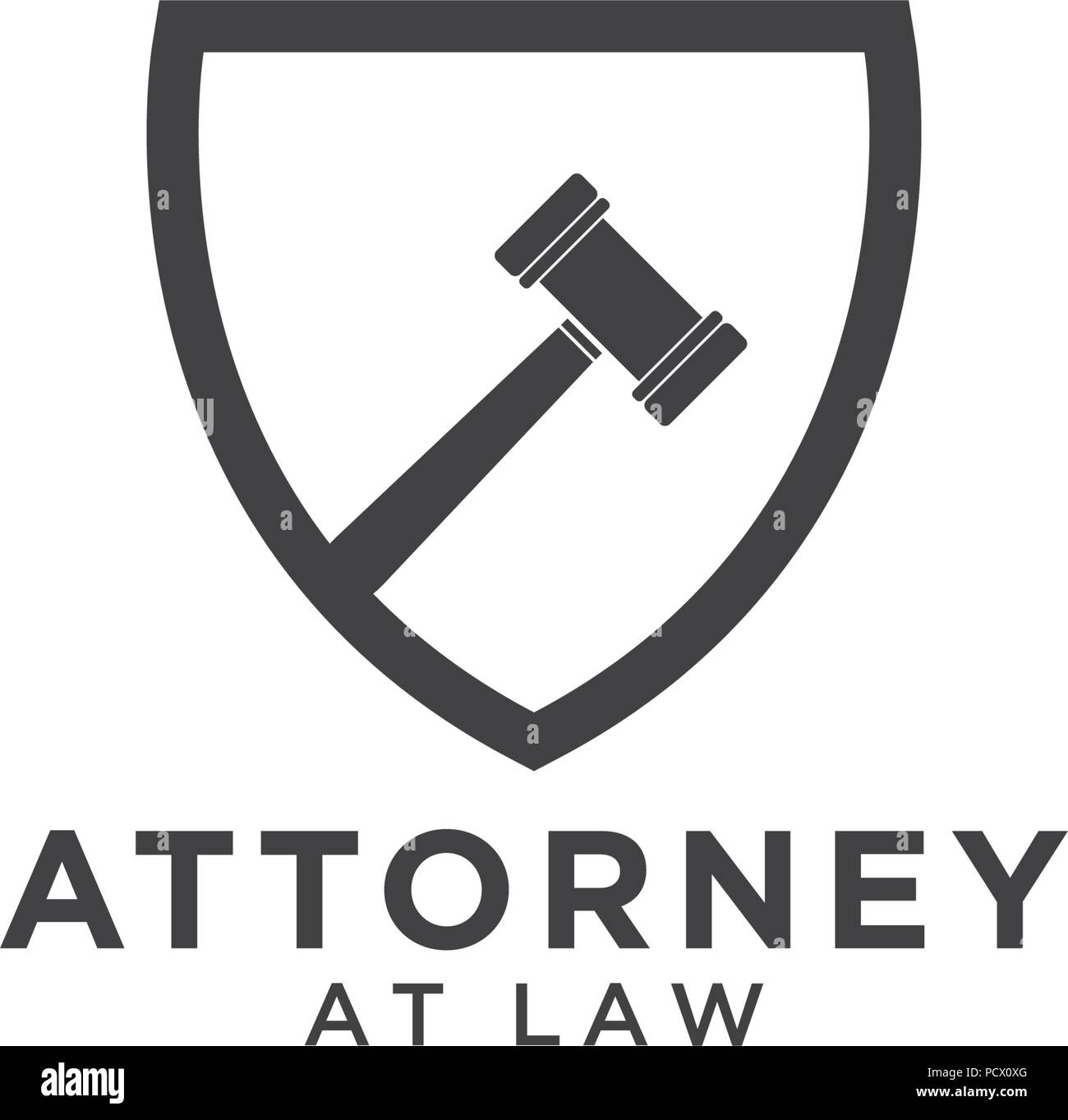 Illustration of attorney at law logo template Stock Vector Image & Art