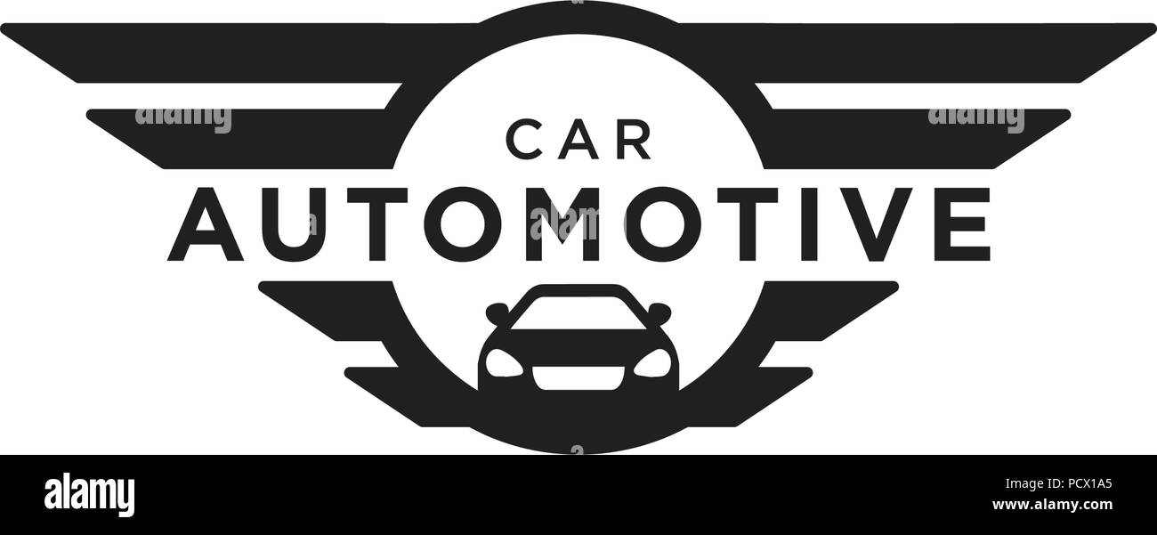Illustration of automotive car logo design vector Stock Vector