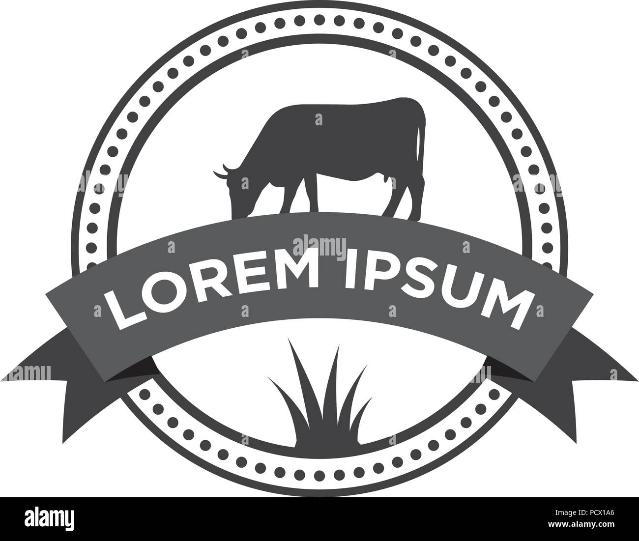 Illustration of cow logo design template vector Stock Vector Image & Art Alamy