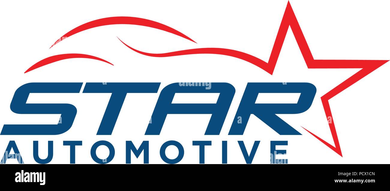 Star Automotive Car Logo Design Template Vector Stock Vector Art