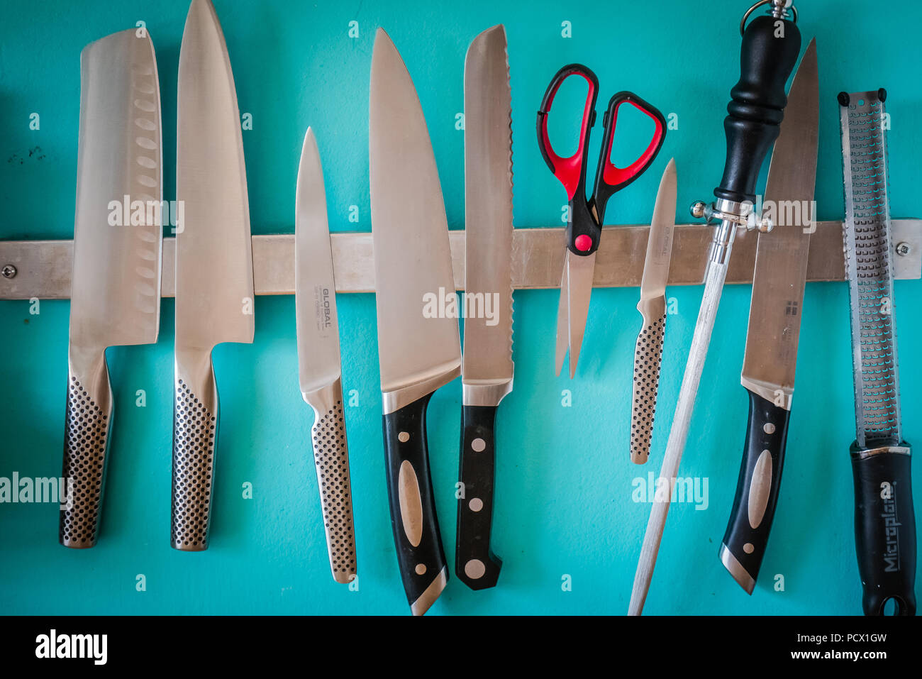 kitchen knives Stock Photo