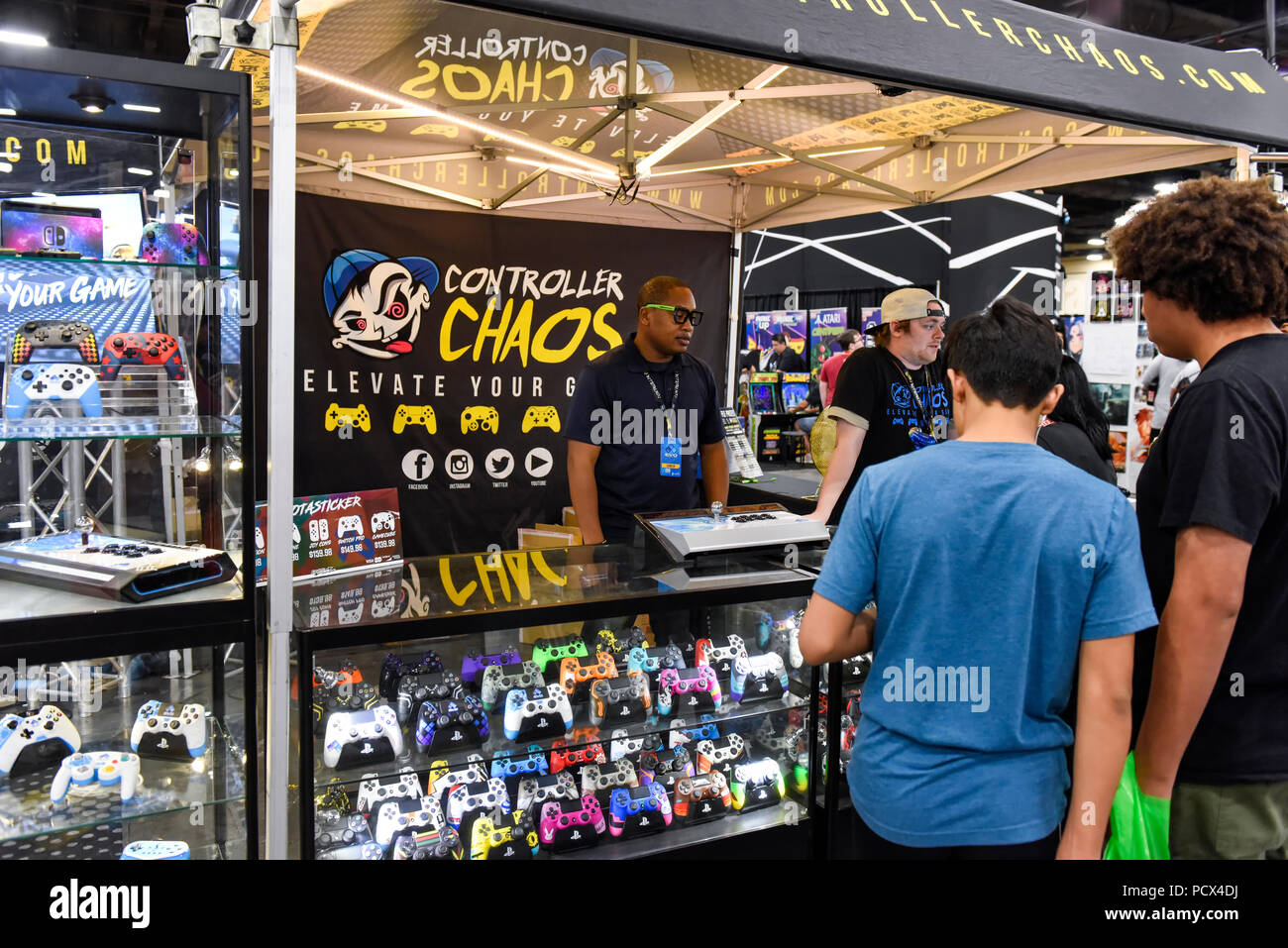 Las Vegas, Nevada. August 3, 2018. Controller Chaos vendor at the 2018