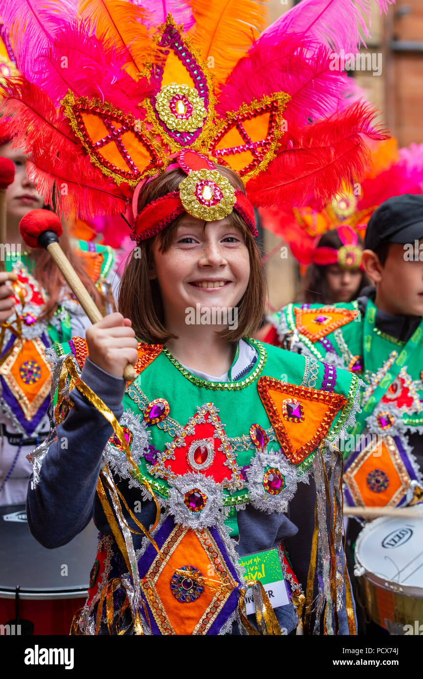 Glasgow, UK, 4 Aug 2018. Glasgows annual Merchant City Carnival of