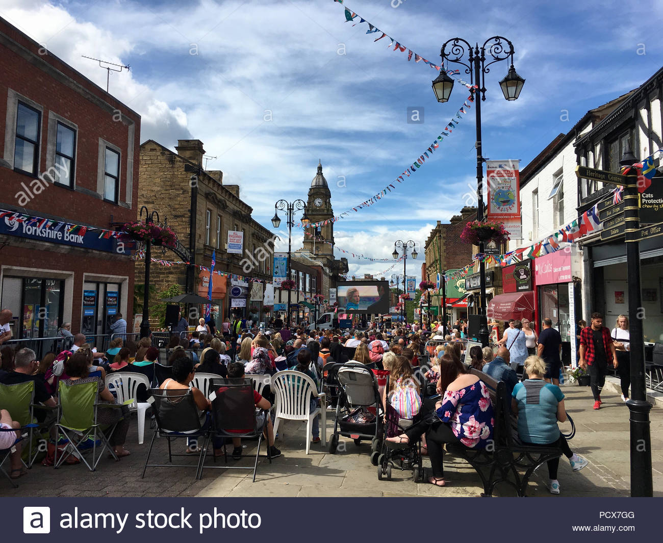 Morley, Leeds 4th August 2018. As part of Yorkshire day celebrations