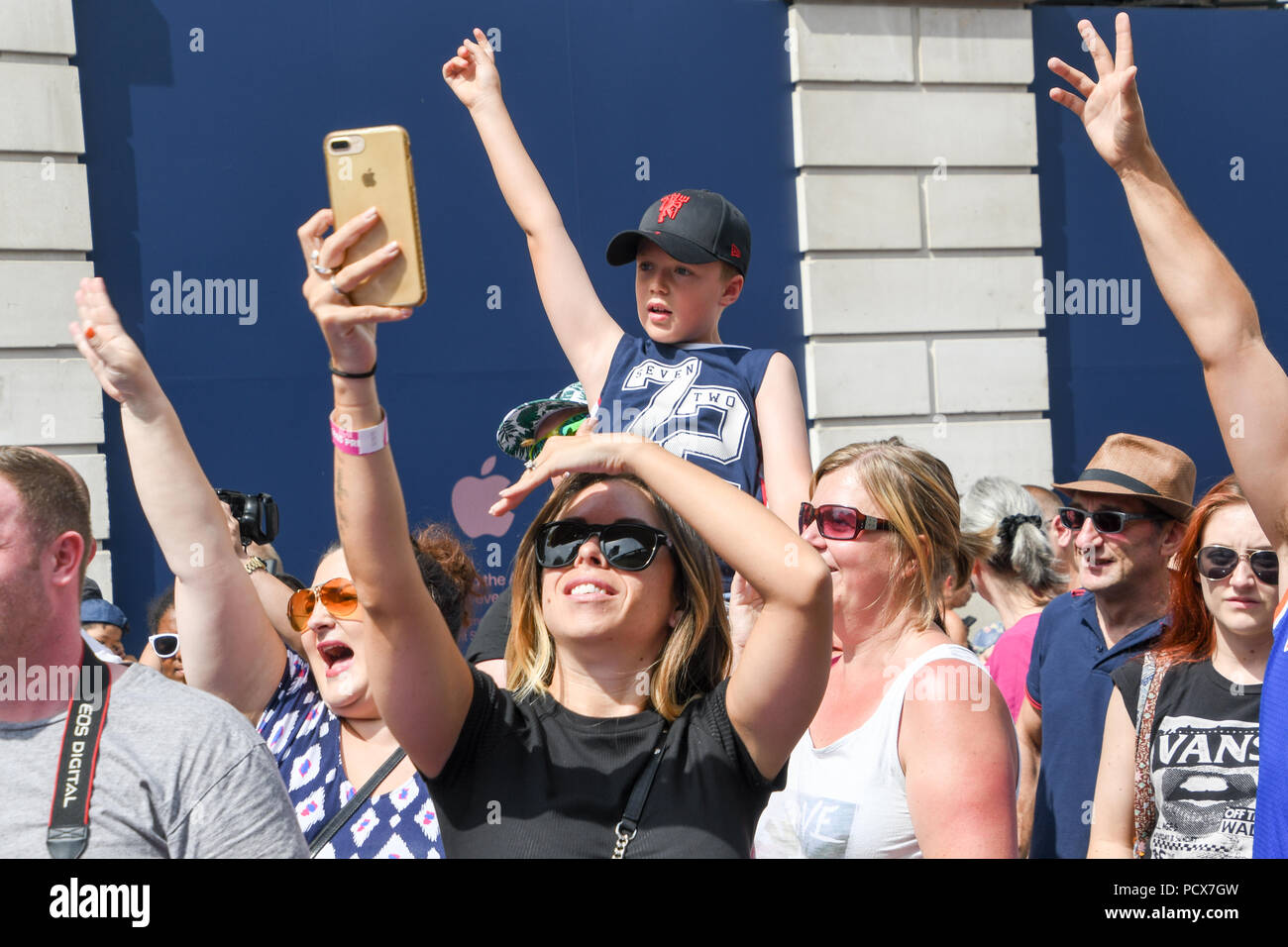 London, UK, 4 Aug 2018. Gumball 3000 rally 2018: One hundred supercars display in Covent garden on August 4 2018, London, UK. Credit: Picture Capital/Alamy Live News Stock Photo