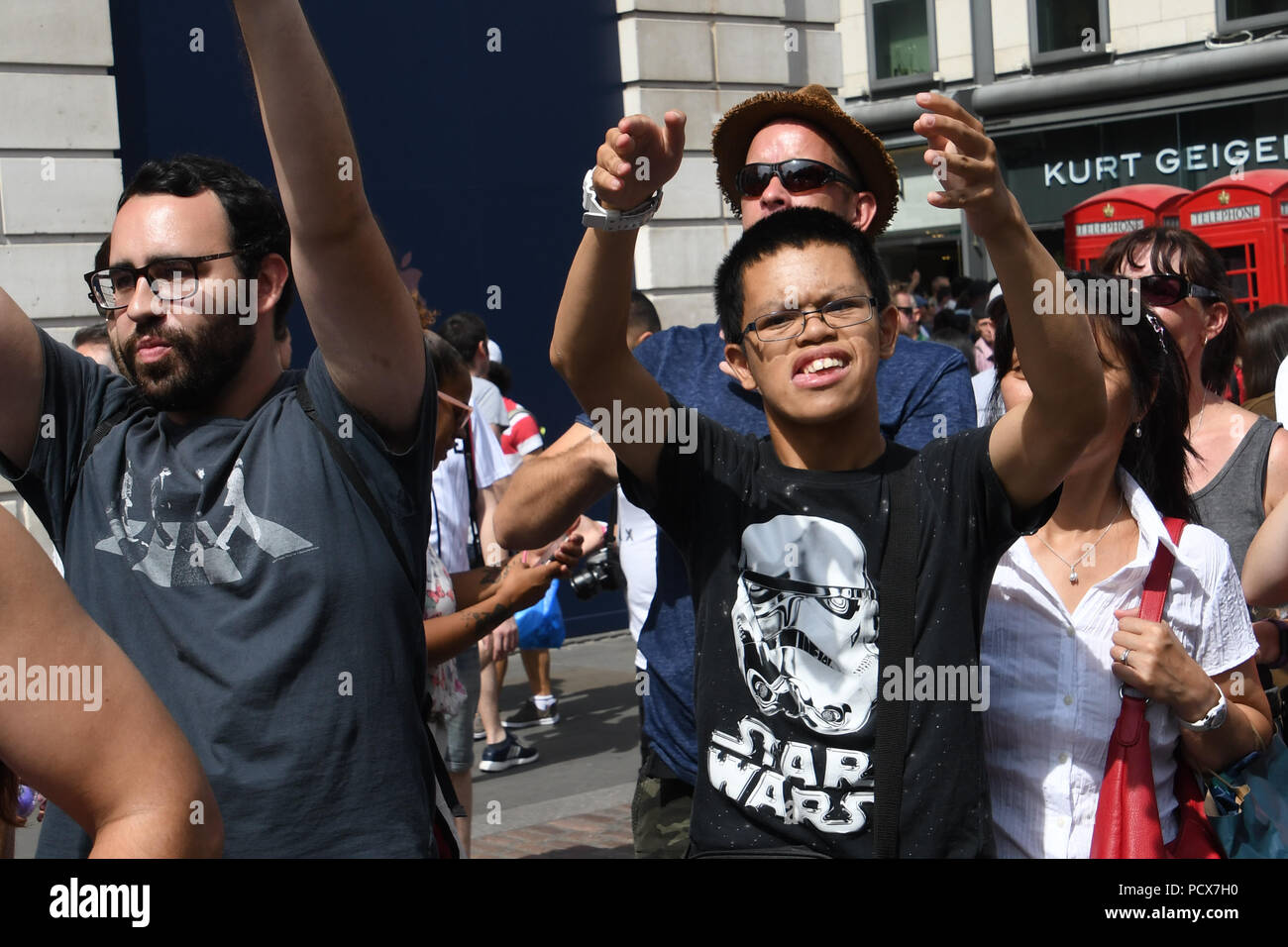 London, UK, 4 Aug 2018. Gumball 3000 rally 2018: One hundred supercars display in Covent garden on August 4 2018, London, UK. Credit: Picture Capital/Alamy Live News Stock Photo