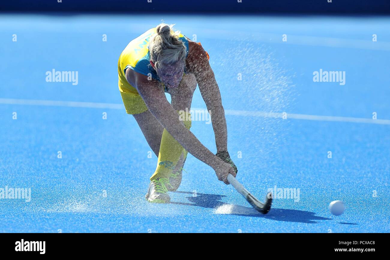 Jodie Kenny (AUS). Holland V Australia. Match 33. Semifinal. Womens Hockey World Cup 2018. Lee Valley hockey centre. Queen Elizabeth Olympic Park. Stratford. London. UK. 04/08/2018. Stock Photo