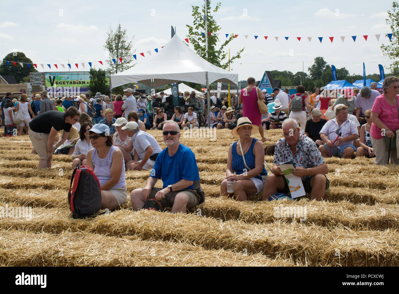 Blenheim Palace, Oxfordshire, UK. 4th August, 2018. Thousands of people went to the Countryfile Live show in the beautiful grounds of Blenheim Palace on a hot, sunny day. Stock Photo