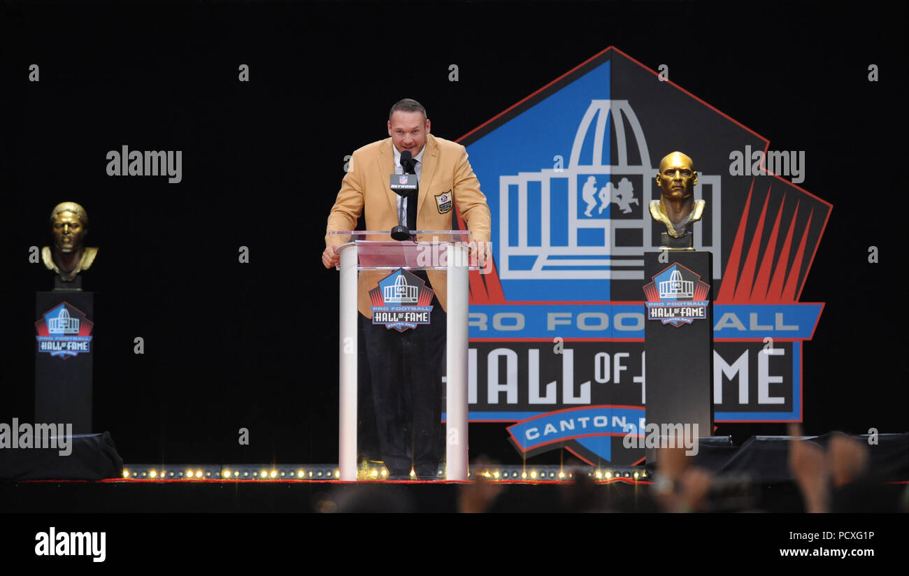 Ohio, USA. 4 August 2018. Class of 2018 Pro Football Hall of Famer ...