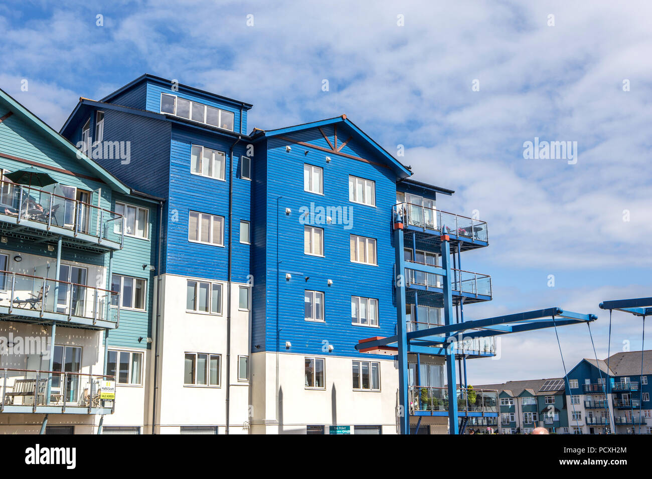 Apartments in Exmouth Marina Stock Photo Alamy