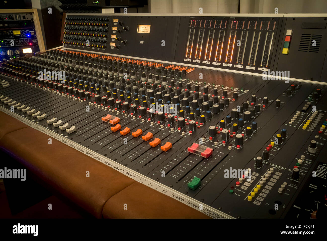 Studio recording mixer Stock Photo Alamy