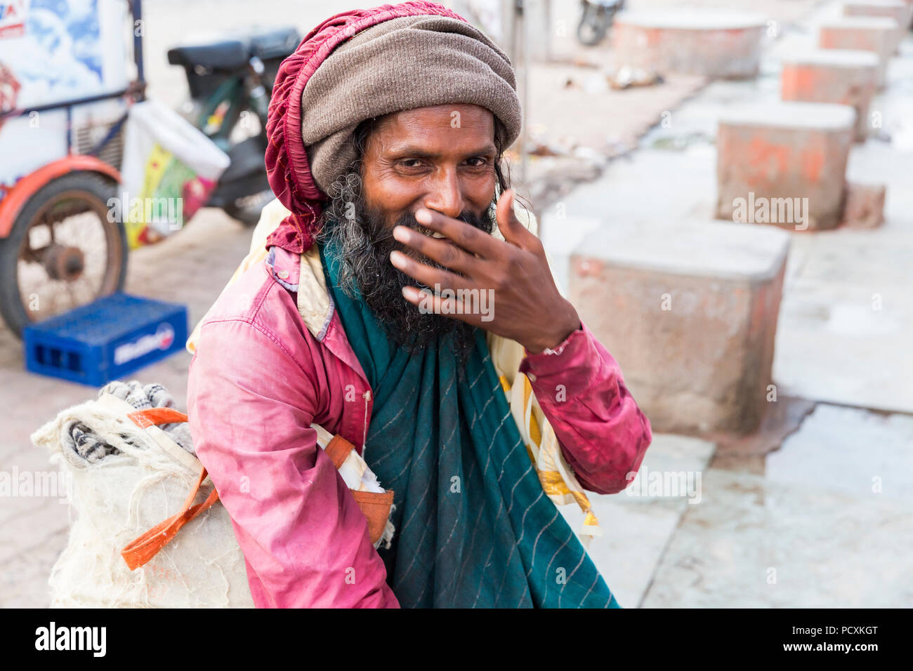 RAMESHWARAM, TAMIL NADU, INDIA - MARCH CIRCA, 2018. Portrait of an ...