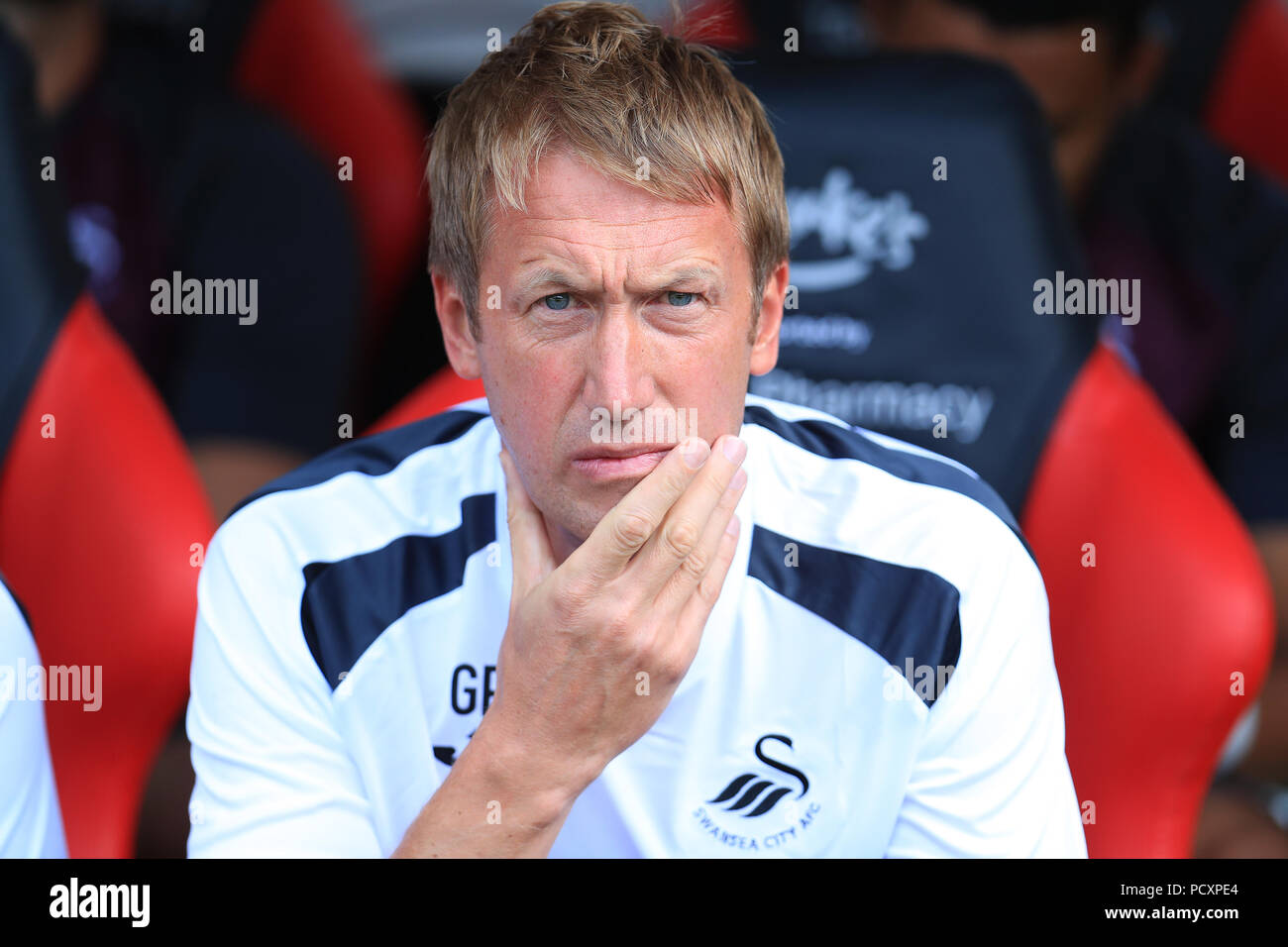 Swansea City manager Graham Potter during the Sky Bet Championship match at Bramall Lane