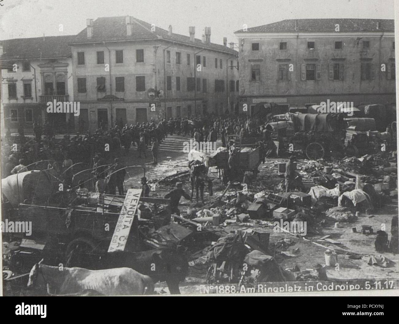 Am Ringplatz in Codroipo.5.11.17. Stock Photo