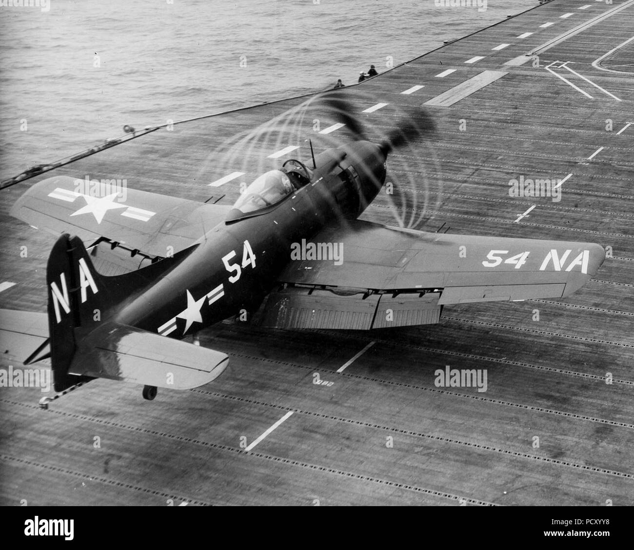 AM-1Q VC-4 USS Kearsarge 1949. Stock Photo