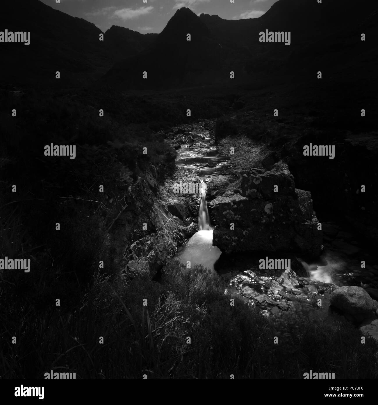 The Dramatic Fairy Pools on the Isle of Sky Stock Photo Alamy