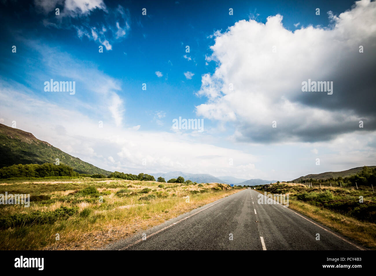 Roads in and around the isle of skye made car journeys amazing Stock Photo