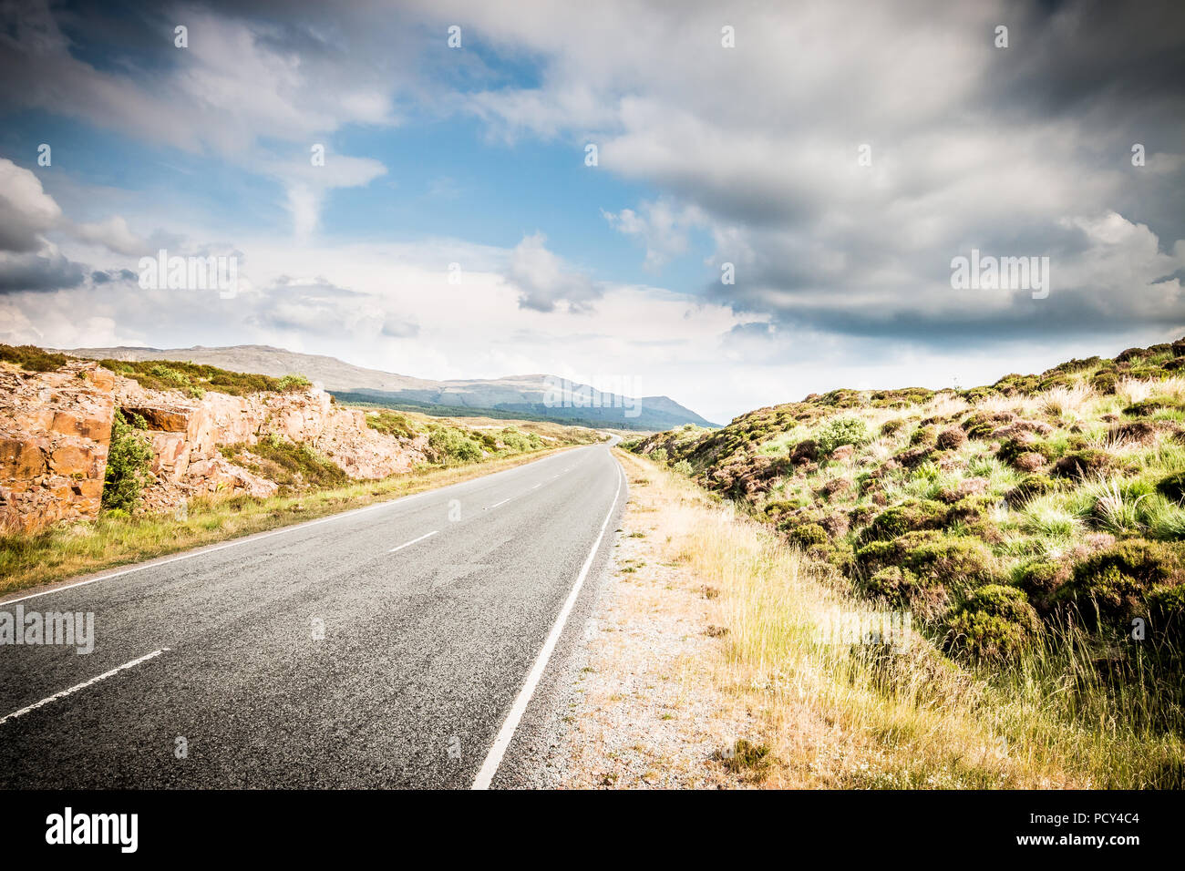 Roads in and around the isle of skye made car journeys amazing Stock Photo