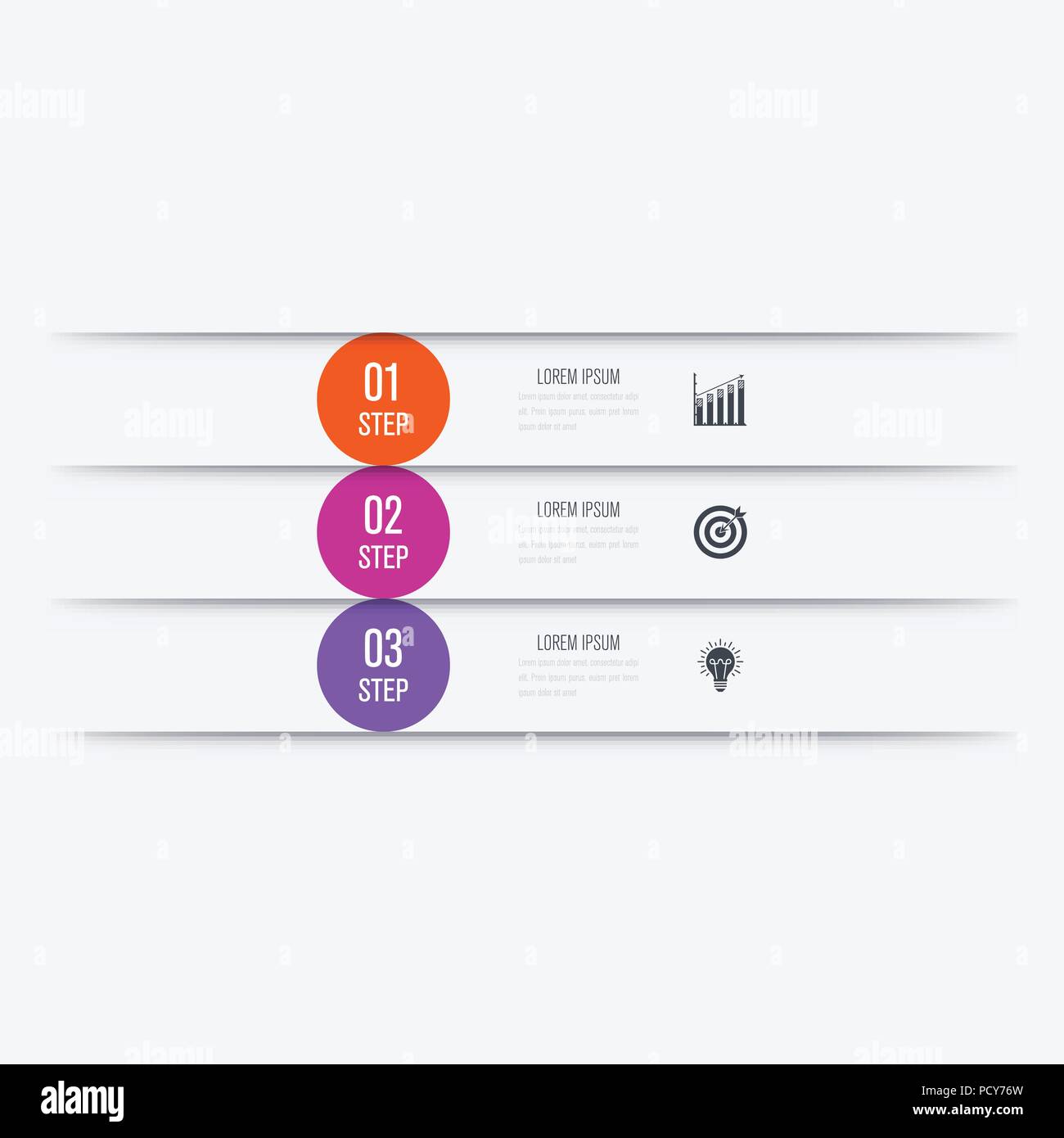 Infographics template 3 options with circle Stock Vector Image & Art ...