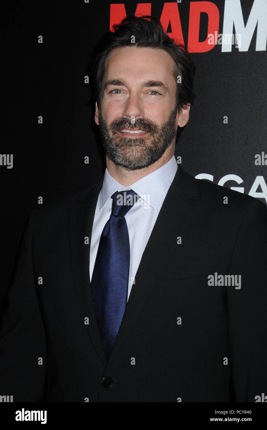 NEW YORK, NY - MARCH 22: Jon Hamm  attends the 'Mad Men' New York special screening at The Museum of Modern Art on March 22, 2015 in New York City.    People:  Jon Hamm Stock Photo
