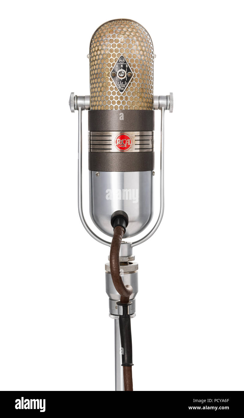 RCA 77 vintage microphone Stock Photo - Alamy
