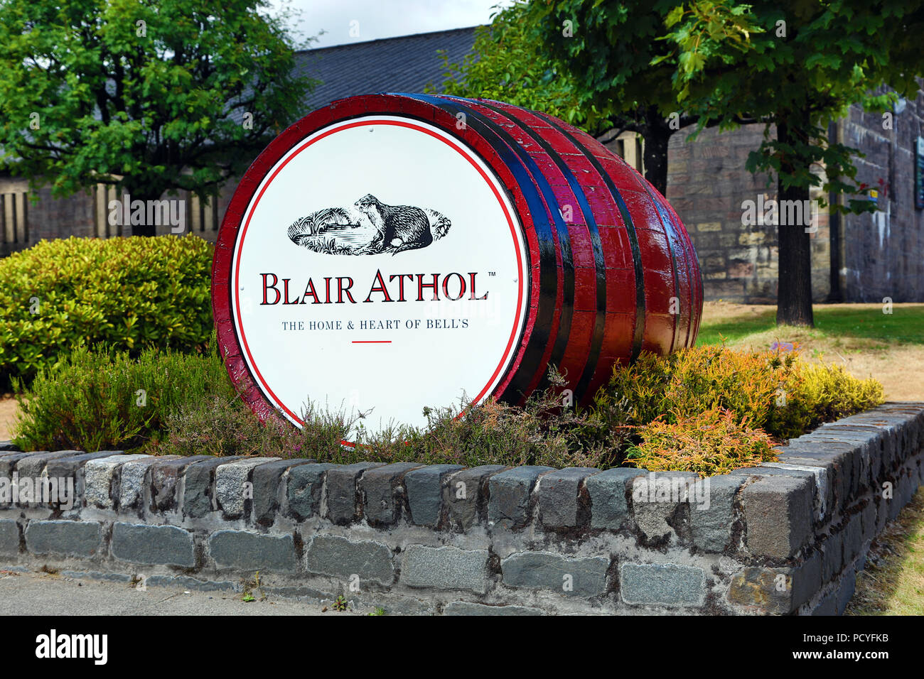 Blair Athol whisky distillery in Pitlochry, Perthshire, Scotland Stock Photo