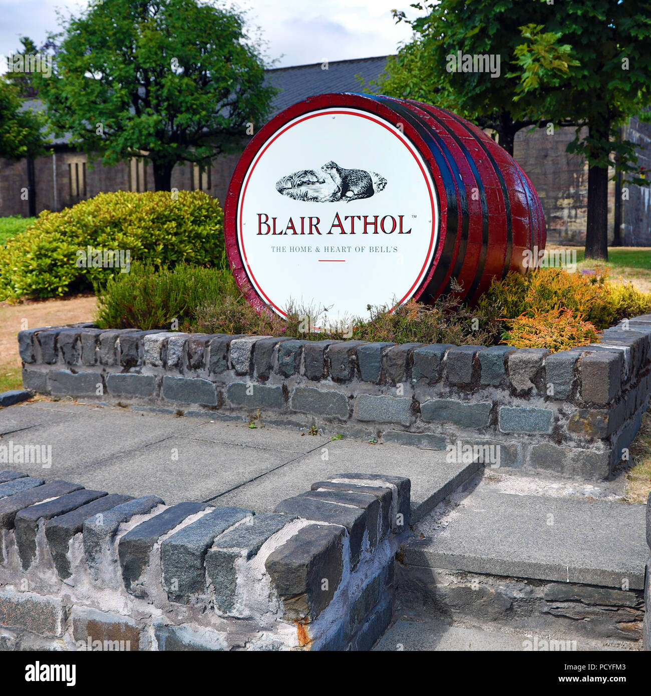 Blair Athol whisky distillery in Pitlochry, Perthshire, Scotland Stock Photo