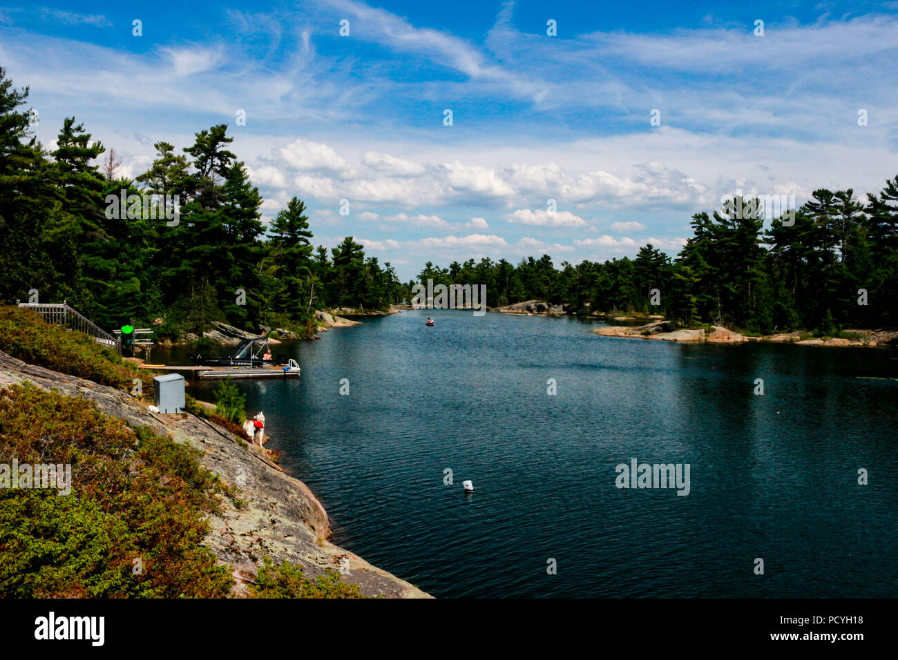The view of Bay along the Point au baril Stock Photo Alamy
