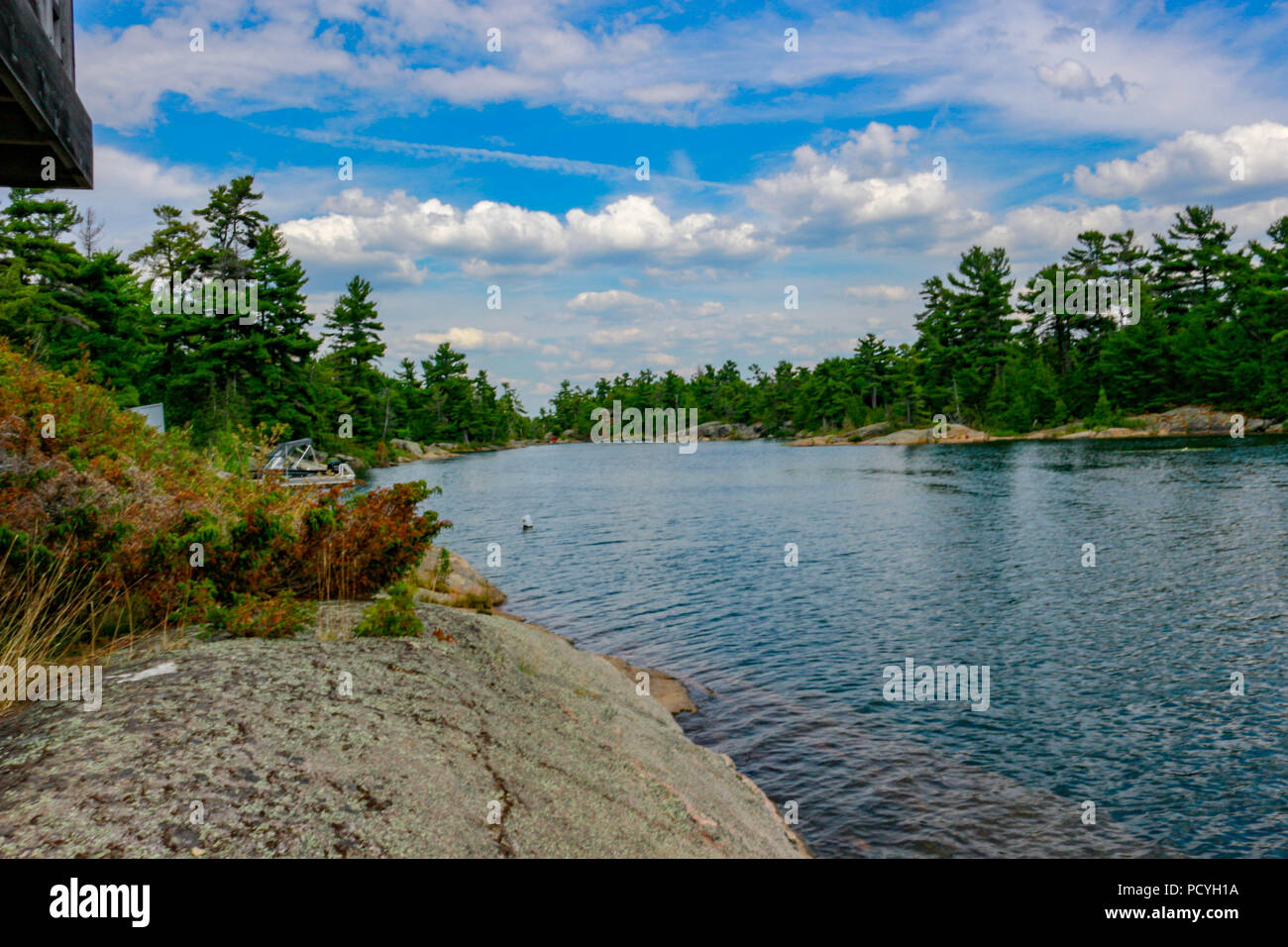 The view of Bay along the Point au baril Stock Photo Alamy
