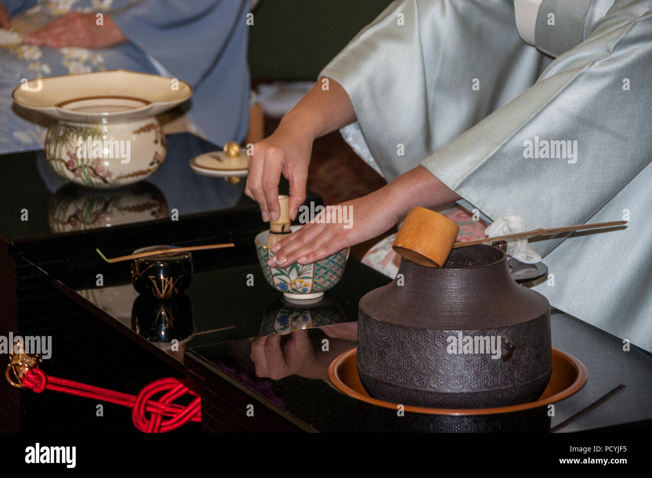 Traditional Japanese tea ceremony Stock Photo - Alamy