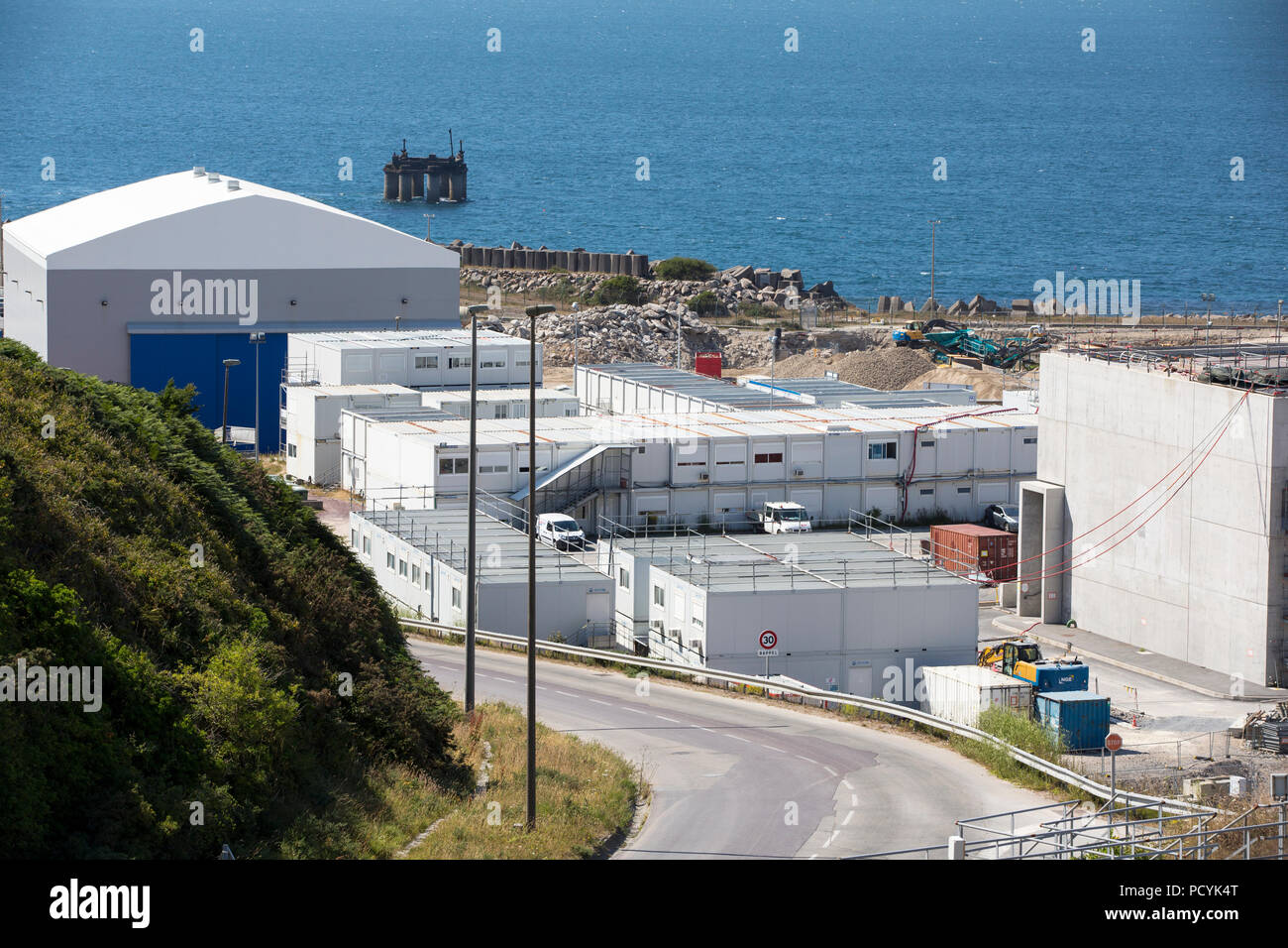 Construction of the Flamanville 3 nuclear power station in Normandy,  France. If ever finished it will be the world's largest nuclear reactor,  but is c Stock Photo - Alamy