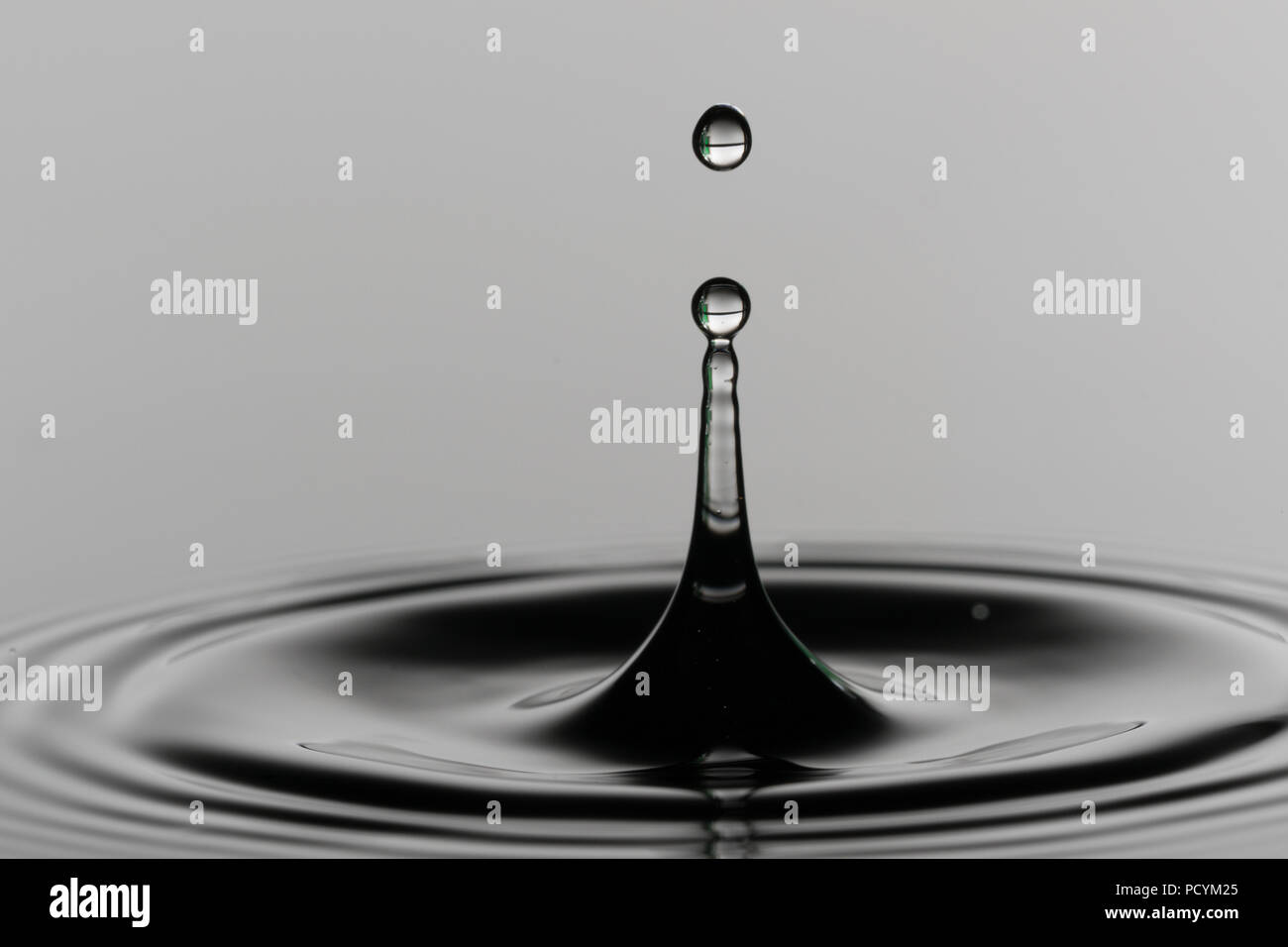 Water surface with droplets Stock Photo Alamy