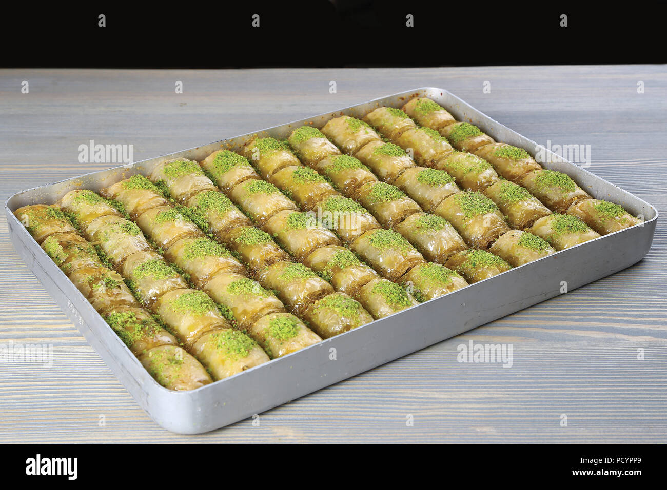 Turkish Baklava sutlu nuriye with milk and hazelnuts Stock Photo Alamy