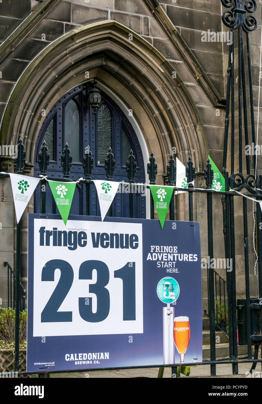 Edinburgh Fringe Festival venue 231, Greenside Church with festival