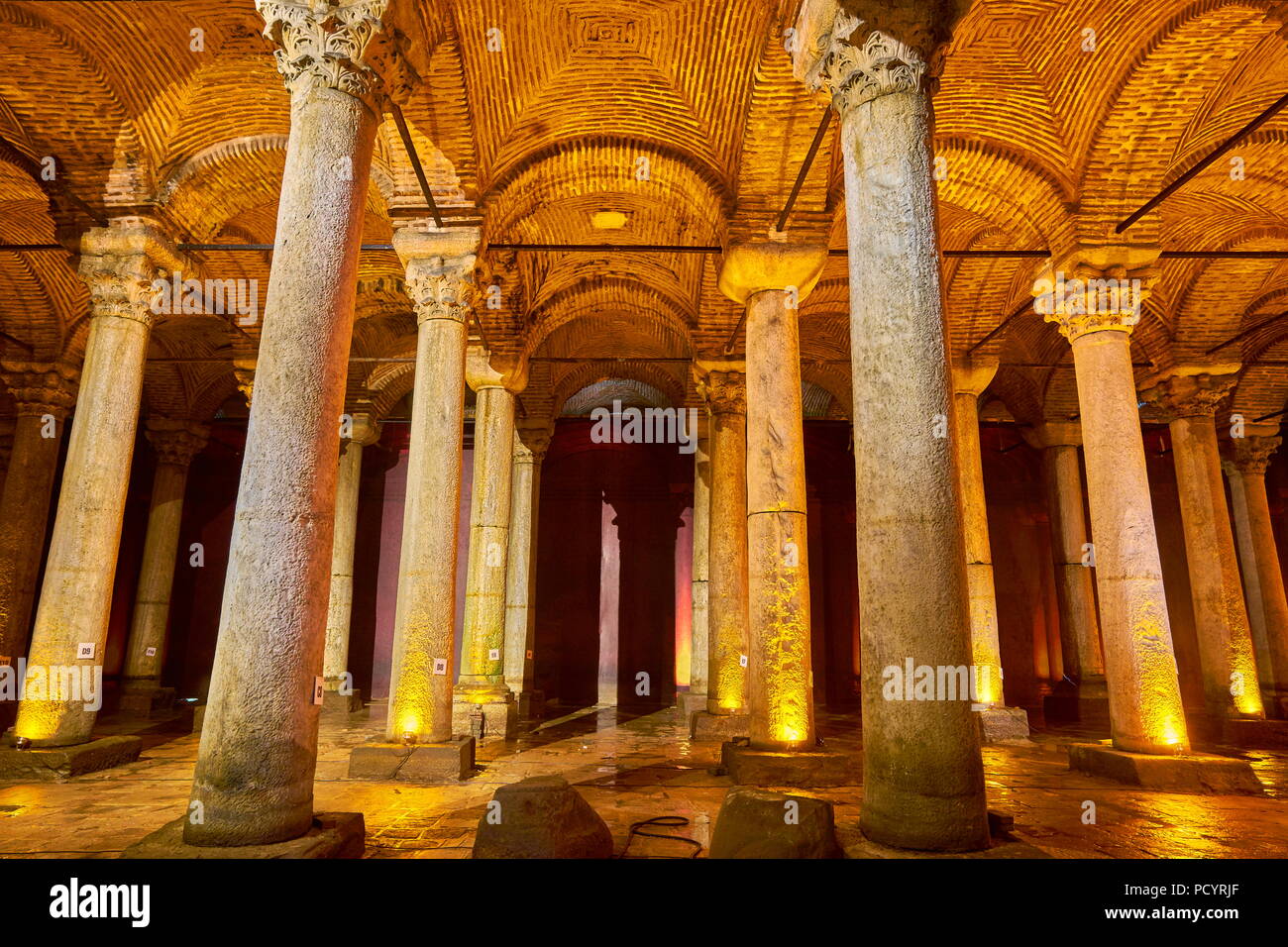 Basilica Cistern, Istanbul, Turkey Stock Photo