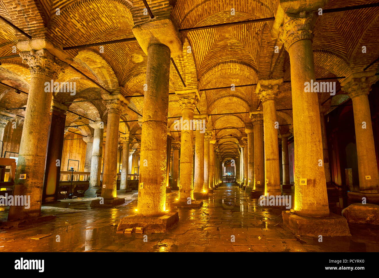 Basilica Cistern, Istanbul, Turkey Stock Photo