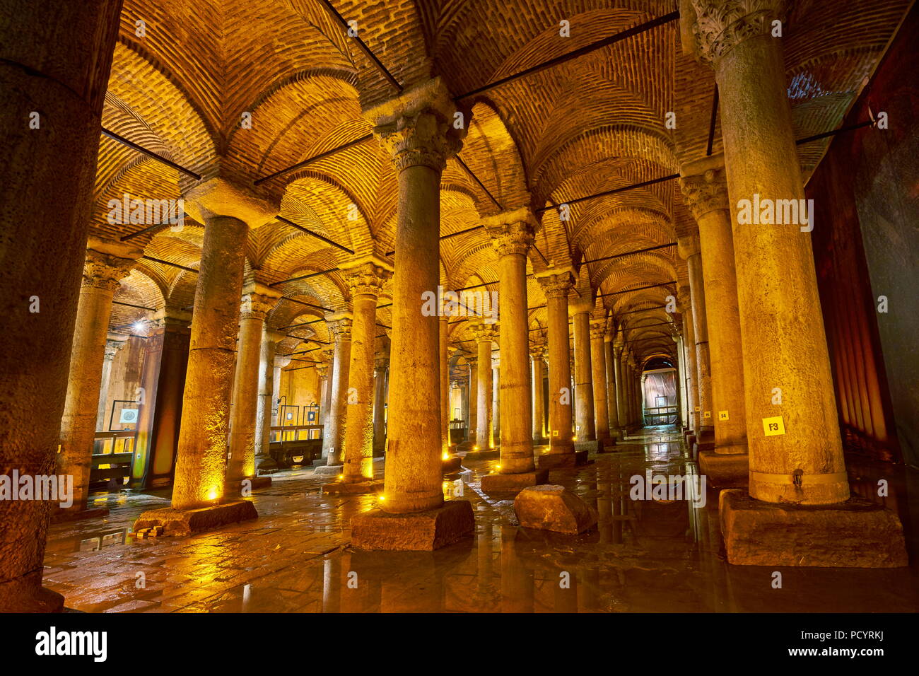 Basilica Cistern, Istanbul, Turkey Stock Photo