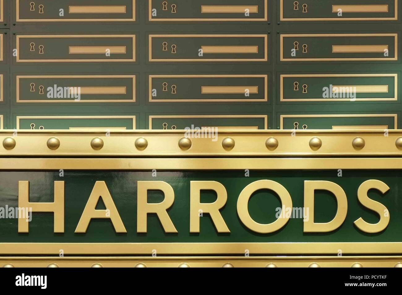 Harrods in Knightsbridge gets a temporary store frontage depicting a