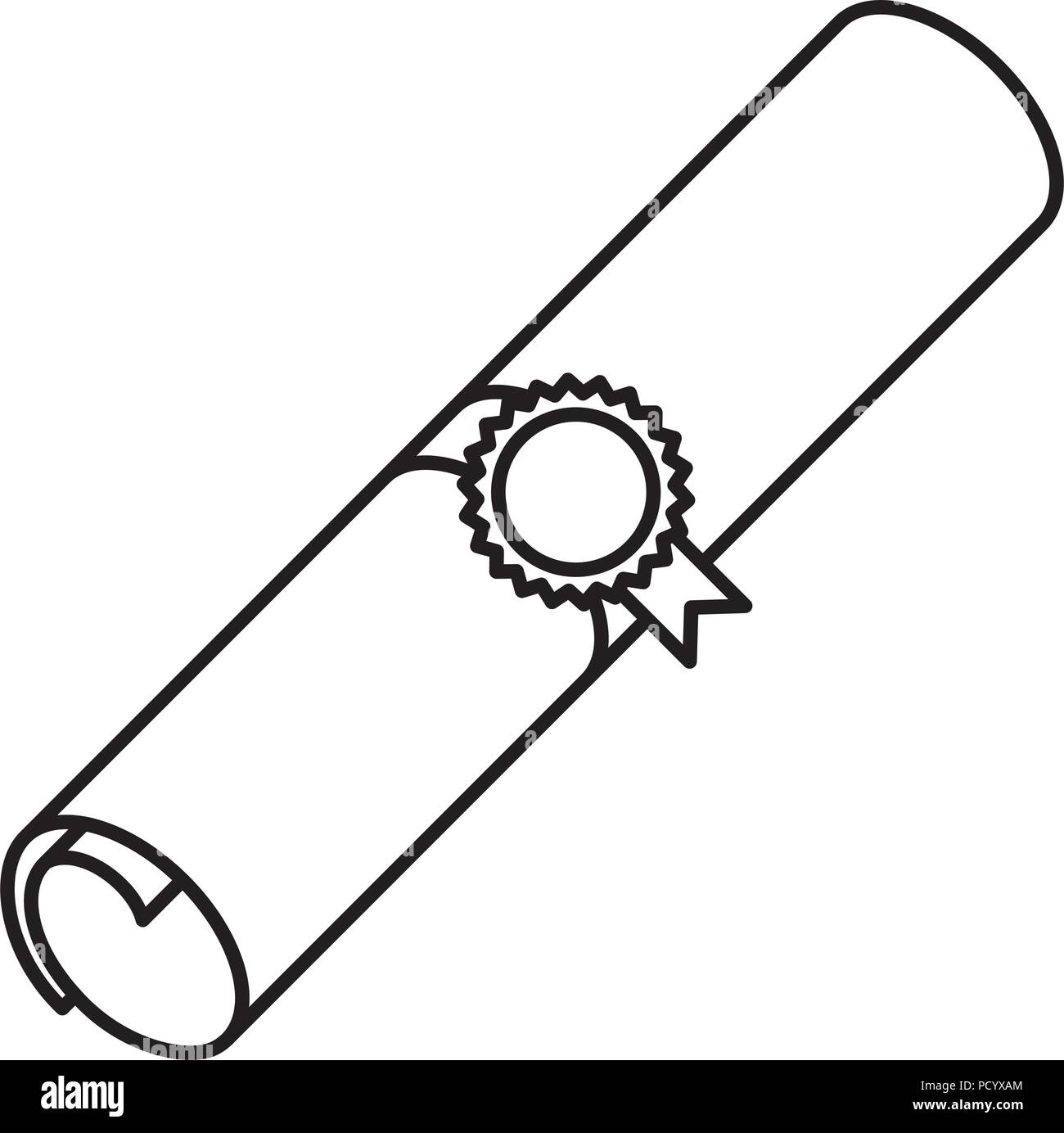 University diploma scroll Black and White Stock Photos & Images - Alamy